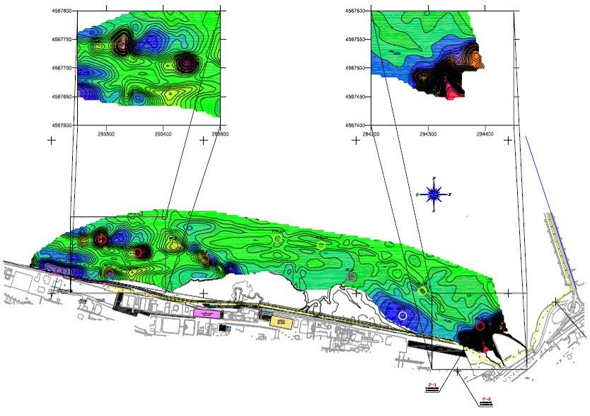Prospección magnetométrica marina y terrestre